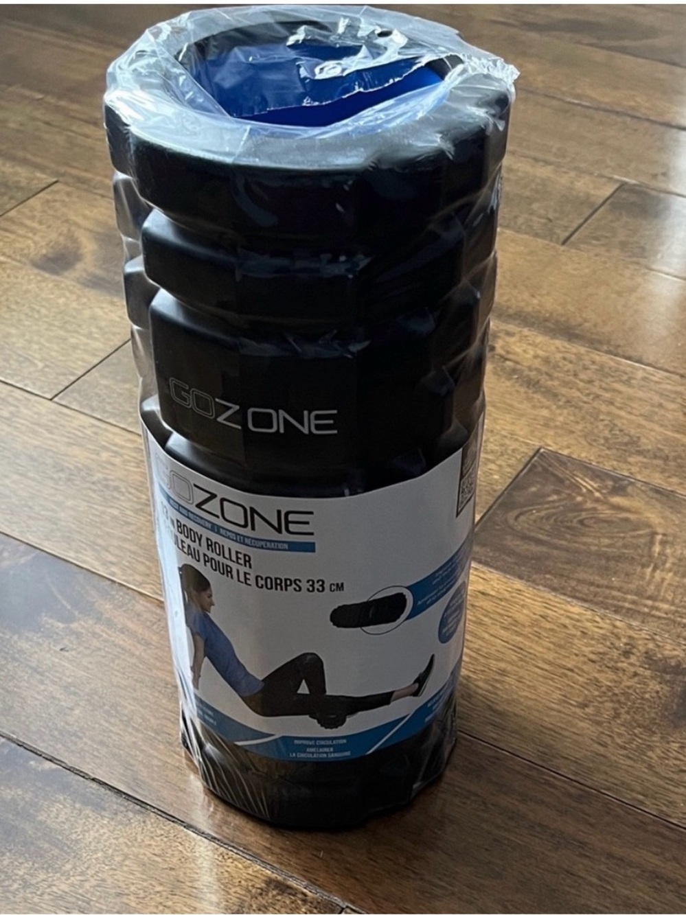 Black Men’s Foam Roller for Muscle Recovery – 33 cm